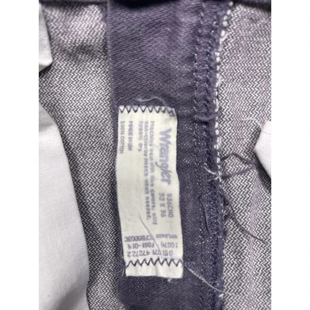 Wrangler 936CHG Jeans 100% Cotton Charcoal Grey 30x36 Mens